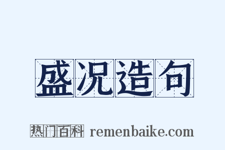盛况造句是什么意思的图片
